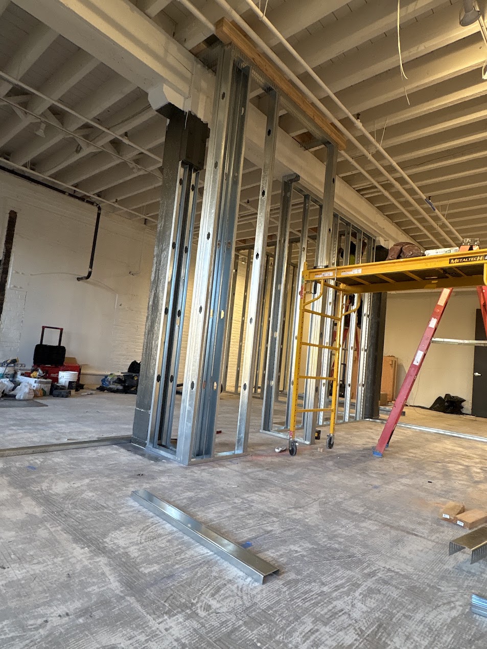 Copper plumbing rough-in